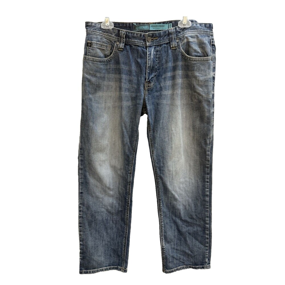 Rock & Roll Denim Jeans Mens 34x30 Revolver Slim Straight Denim Pants Western
